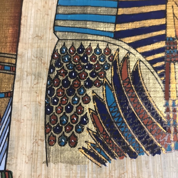 NEW KING TUT ART PRINT ON LINEN LIKE FABRIC FROM LACMA - HIGH QUALITY - Picture 3 of 7